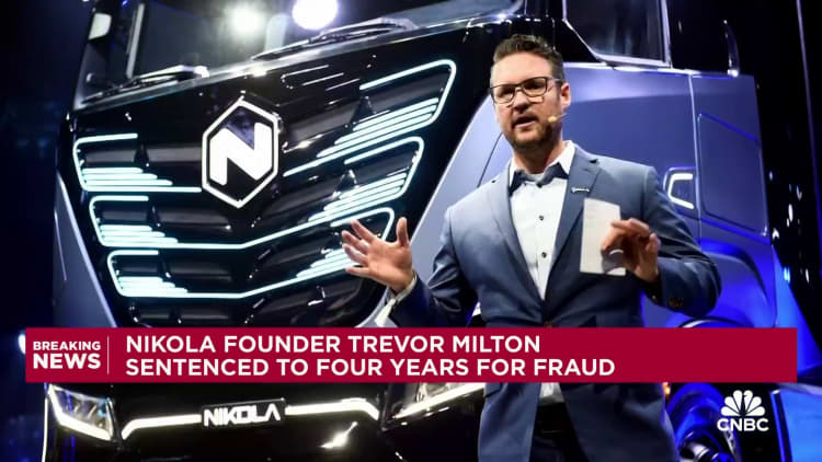 Trevor Milton, stigter van Nicholas, het tot vier jaar gevangenisstraf gevonnis vir bedrog