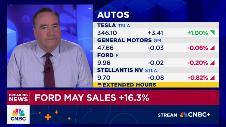 Ford berig May se verkope het op 'n jaargrondslag met 16,3% gestyg