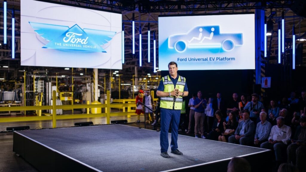 Ford sal Tesla Cybertruck se leiding volg en elektriese tegnologie in nuwe elektriese bakkie gebruik