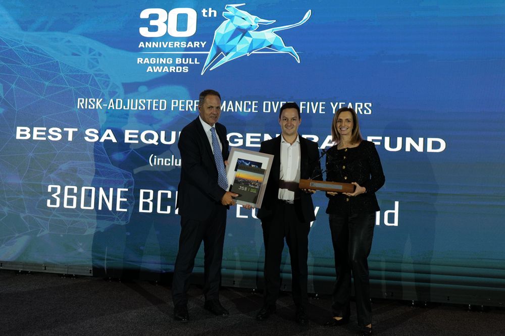 36ONE BCI SA Aandelefonds wen groot by die Raging Bull-toekennings