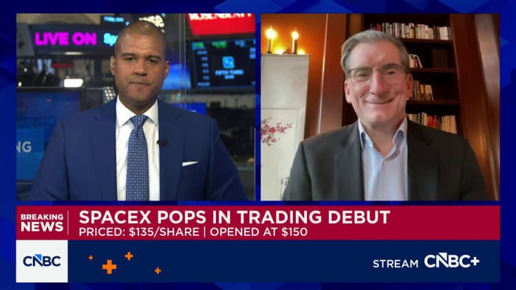 Robert Greifeld, voormalige uitvoerende hoof van Nasdaq, sê IPO-venster is oop danksy SpaceX