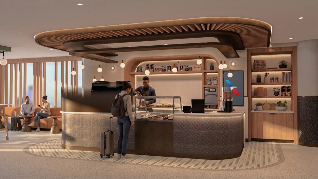 American Airlines bring gryp-en-gaan-sitkamer na New York se JFK