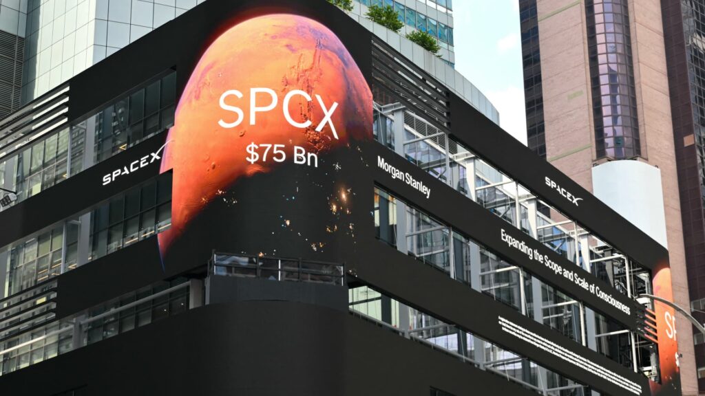 Nadat hy in die Nasdaq 100-indeks gekies is, het SpaceX vir twee opeenvolgende dae gedaal en op $148 gesluit.
